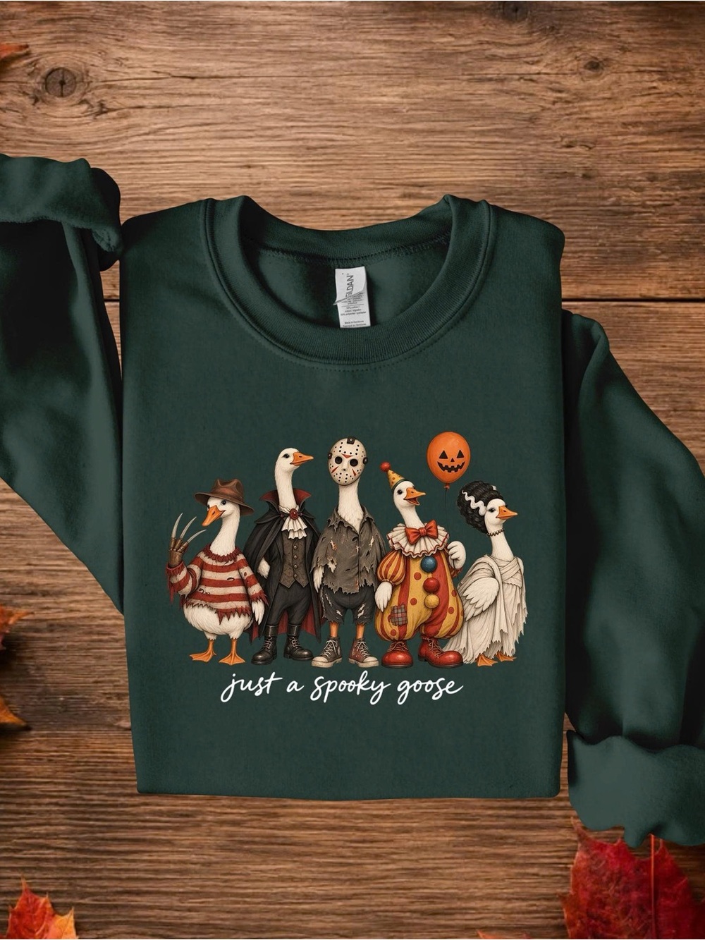 Spooky Goose Duck Graphic Sweatshirt